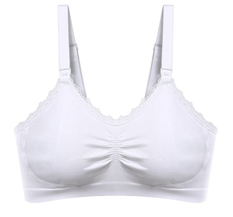 Kojící podprsenka s krajkou, bílá, D70-75 cm; koj. podprsenka D Kojící podprsenka s krajkou, bílá, D70-75 cm; koj. podprsenka D