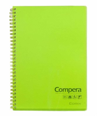 Kroužkový poznámkový blok B5 Compera 80 listů CPB5801 Transparentní