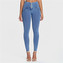 Push-Up legíny s knoflíky Melody, Light Blue Jeans, VP XS