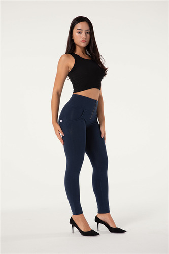 Push-Up pletené legíny Melody, dark blue, VP XL