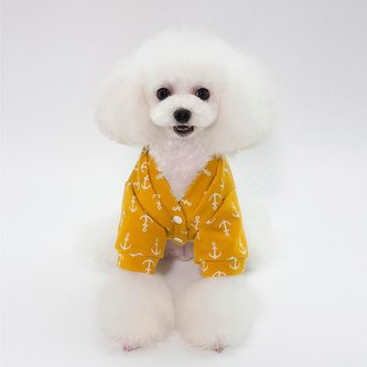 Mikina s druky pro psa Anchor Yellow 2XL