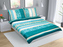 Povlečení bavlna na dvoudeku - tyrkysová mandala - 1x 220x200, 2ks 70x90 cm (220 cm šířka x 200 cm délka)
