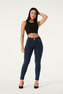 Push-Up pletené legíny Melody, dark blue, NP M