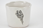 Porcelánový květináč bílý Taraxacum 10,5x12,5 cm II. jakost