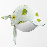 Dětský letní mušelínový šátek s kšiltem New Baby Avocado - velikost 56 (0-3m)