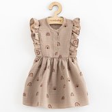 Letní kojenecké mušelínové šaty New Baby Rainbow - velikost 86 (12-18m)