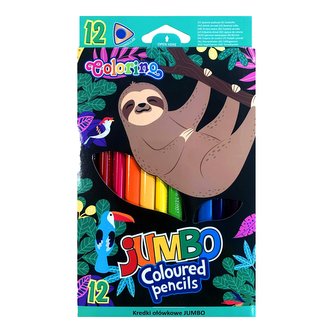 Colorino pastelky trojhranné JUMBO - Wildkid, 12 barev Colorino pastelky trojhranné JUMBO - Wildkid, 12 barev