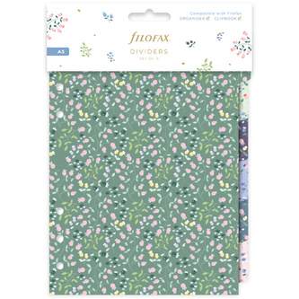 Filofax, Rozřazovač pro diáře, Meadow, A5, 6 záložek
