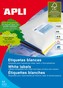 APLI univerzální etikety, 105 x 40 mm, bílá