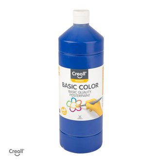 Creall temperová barva, 1000 ml, tm. modrá