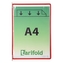 tarifold závěsný rámeček s kapsou, A4, otevřený shora, červené, 10 ks