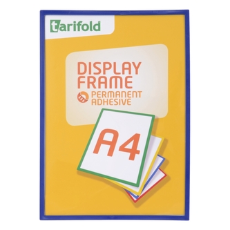 tarifold Display Frame - samolepicí rámeček, A4, modrý, 1 ks