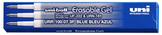 UNI náplň do gumovatelného pera, 0,7 mm, modrá