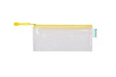 tarifold obálka se zipem, DL, PVC síťovina, žlutá, 8 ks