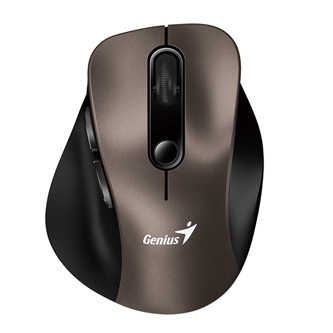 GENIUS Ergo 9000S Champagne Titanium/ duální Bluetooth + 2,4GHz/ 2400 dpi/ bezdrátová/ tichá/ titanová