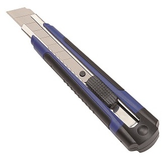 Dahle ALLROUND odlamovací nůž, čepel 18 mm, 8 čepelí, 2 náhr. nože, modro-černý Dahle ALLROUND odlamovací nůž, čepel 18 mm, 8 čepelí, 2 náhr. nože, modro-černý