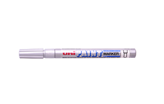 Lakový popisovač "PX-21", stříbrná, 0,8-1,2mm, UNI