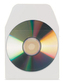 3L Office samolepicí kapsa na CD/DVD, 127 x 127 mm, s chlopní, transparentní, 100 ks