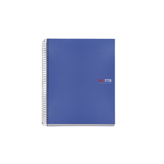 Miquelrius poznámkový blok Basic NB-8, A4, 70 g, PP, 200 listů, linka, modrý