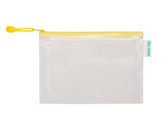 tarifold obálka se zipem, A6, PVC síťovina, žlutá, 8 ks