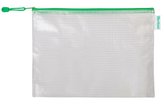 tarifold obálka se zipem, A4, PVC síťovina, zelená, 8 ks