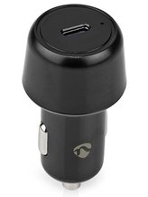 NEDIS nabíječka do auta/ 30 W/ 12 - 24 V DC/ 3.0 A/ USB-C/ automatická volba napětí/ černá