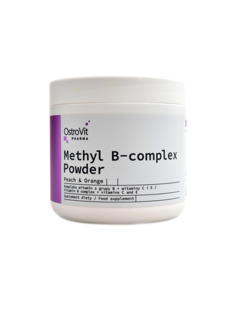Ostrovit - Pharma Methyl B-complex powder 180 g broskev pomeranč