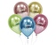 Latexové balonky barevné chromové - Happy birthday  30 cm - 5 ks