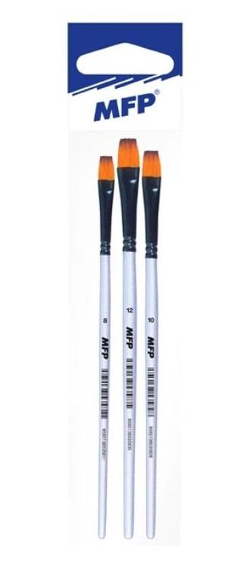 Štětec MFP synthetic plochý set 3 ks 8,10,12