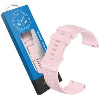 RhinoTech univerzální silikonový řemínek Quick Release 18mm, světle růžová