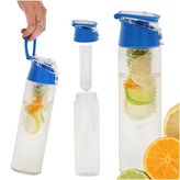 Láhev Bidon na smoothie / juice s vložkou na ovoce 800 ml, modrá