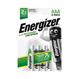 Nabíjecí baterie Energizer UNIVERSAL AAA 500mAh 4pack