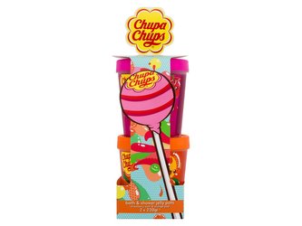 Chupa Chups Bath & Shower koupelové želé Strawberry Swirl 220 g + koupelové želé Orange Pop 220 g