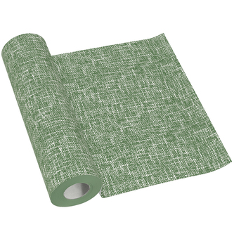 Středový pás AIRLAID 40cm x 24m Linen Structure green