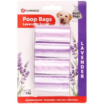 FLAM Sáčky na exkrementy s vůní levandule fial.