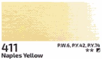 Akrylová barva Rosa 200ml – 411 naples yellow