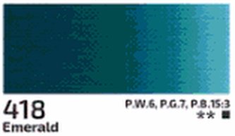 Akrylová barva Rosa 75ml – 418 emerald