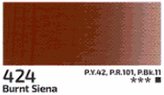 Akrylová barva Rosa 75ml – 424 burnt siena