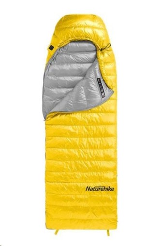 Naturehike péřový spací pytel CW400 750FP 930g vel. L - žlutý