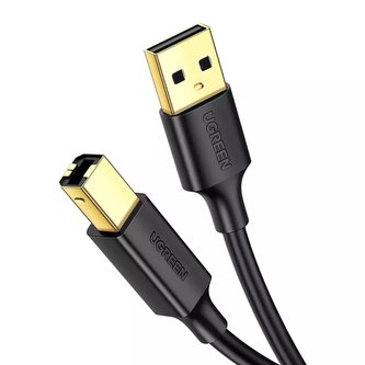 USB kabel typu B UGREEN pro tiskárny (samec) – USB 2.0 (samec) 480 Mb/s 1 m černý (US135 20846)