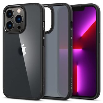Etui obudowa pouzdro Spigen Ultra Hybrid do Apple iPhone 13 Pro Matte Frost Black