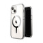 Speck Presidio Perfect-Clear MagSafe - pouzdro pro iPhone 15 / iPhone 14 / iPhone 13 (Clear / Chrome Finish / Serene Silver)