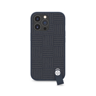 Moshi Altra - Pouzdro s odnímatelným vodítkem pro iPhone 13 Pro (Antimikrobiální NanoShield™) (modré)
