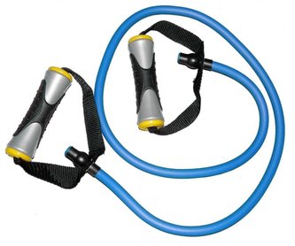 Posilovač Sedco RUBBER PULL dlouhý 127 cm modrý