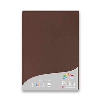 Barevná dopisní karta Clairefontaine A4, 25 ks hnědá, A4