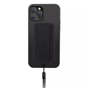 UNIQ pouzdro Heldro iPhone 12 Pro Max 6,7" černá / půlnoční černá Antimikrobiální