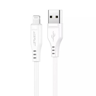 Acefast MFI USB kabel - Lightning 1,2 m, 2,4 A bílý (C3-02 bílý)
