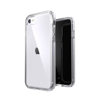 Speck Presidio Perfect-Clear - pouzdro pro iPhone SE (2022 / 2020 / 8 / 7 s povrchovou úpravou MICROBAN (čiré)