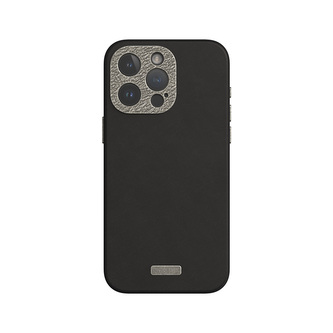 Moshi Napa MagSafe - Kožené pouzdro pro iPhone 15 Pro Max (Midnight Black)
