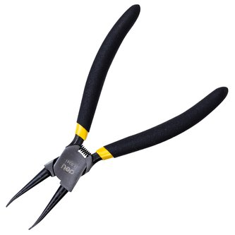 Přímé kleště na vnitřní pojistné kroužky 7" Deli Tools EDL0341 (černé)